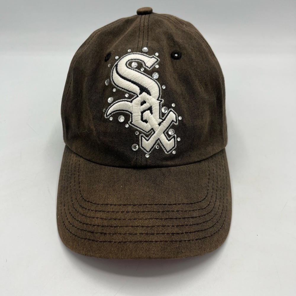 PINK Victoria's Secret Brown White Sox Hat